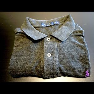 XXL Polo, dark gray.